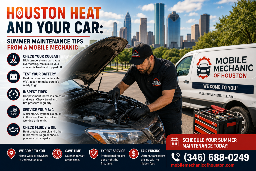 Summer car maintenance in Houston